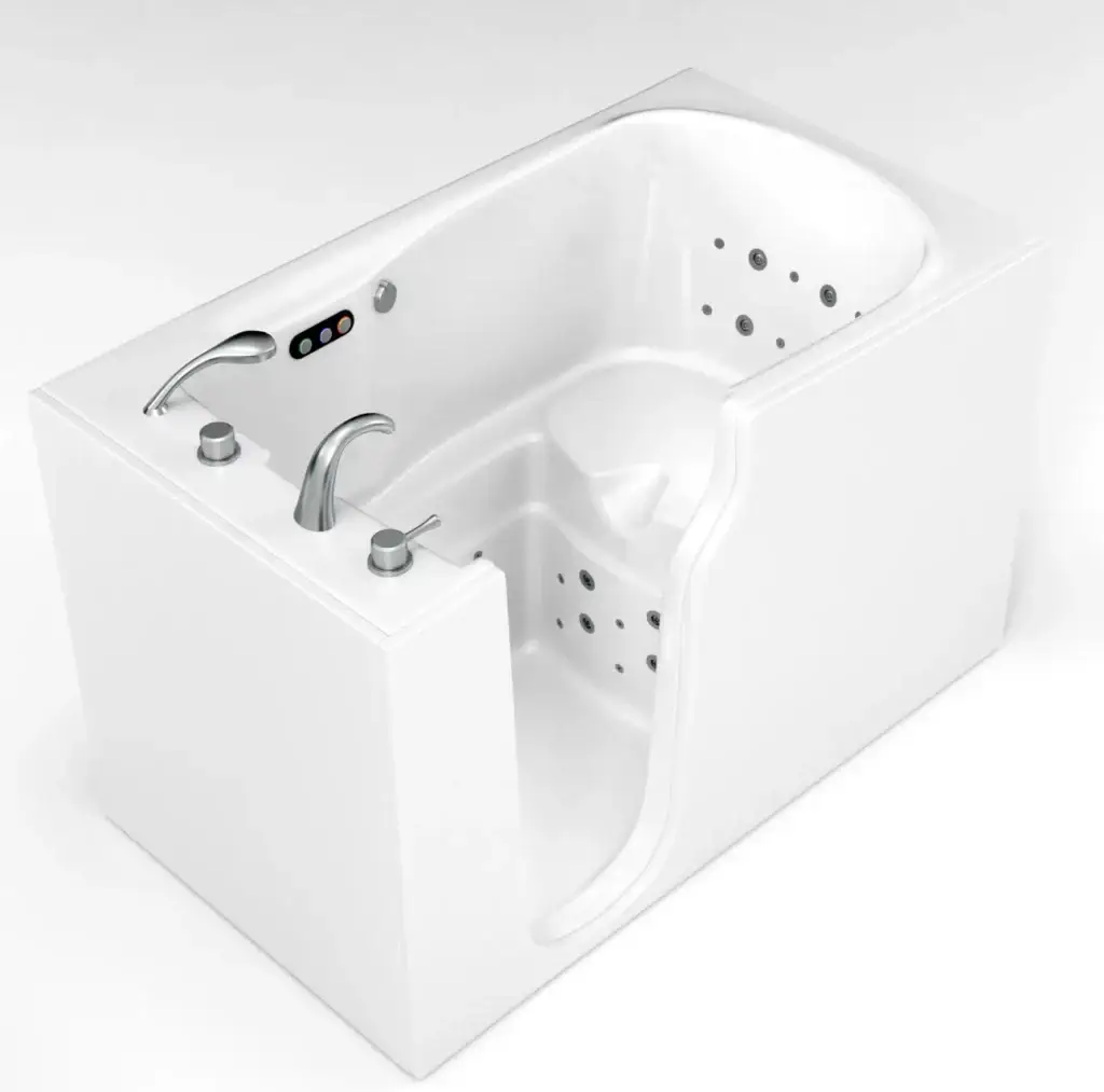 Wide Walk-In Tub Rendering